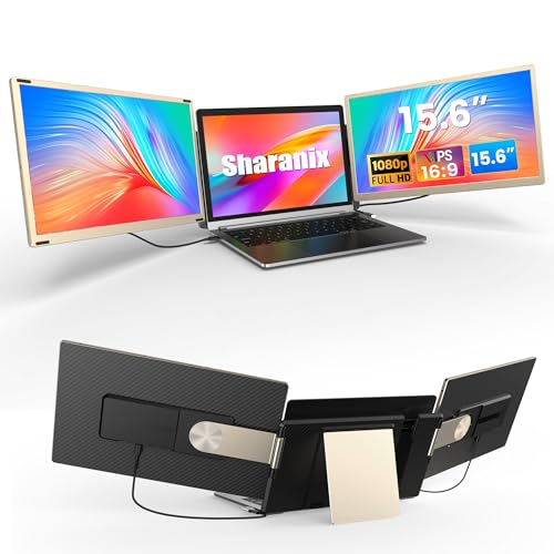 Sharanix 15.6" Portable Triple Laptop Monitor