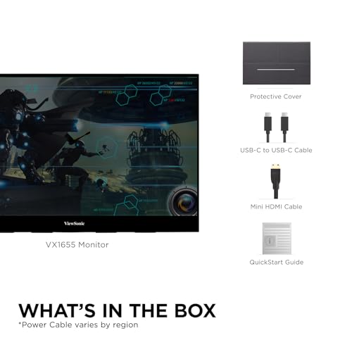 ViewSonic 15.6" FHD Portable LED Monitor