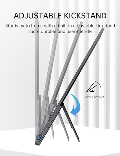 Caperave 15.6" Touchscreen Portable Monitor with Stand