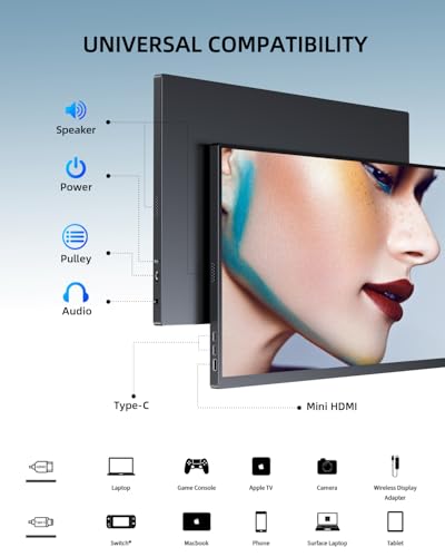 UPERFECT 18.5" 120Hz Portable Gaming Monitor