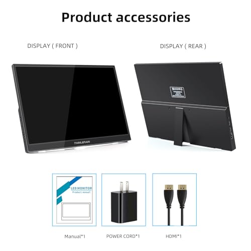 Thinlerain 14" FHD Portable USB-C Travel Monitor