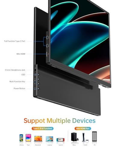 14" FHD Portable Monitor with Smart Cover