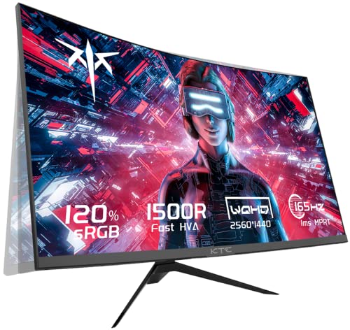 KTC 27" 1440P Curved Gaming Monitor, 170Hz