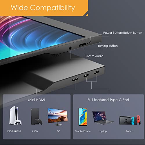 Yodoit 15.6" FHD Portable Laptop Monitor