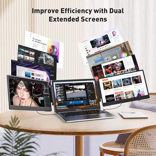 14-Inch Portable Monitor for Laptops, 1080P FHD