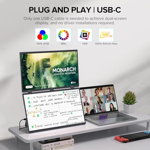 UPERFECT Delta 18.5" 100Hz Portable Dual Monitor