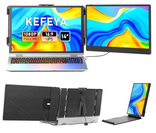 KEFEYA 14" FHD Dual Screen Laptop Monitor