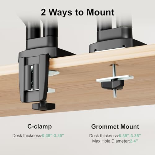 HIPPOFLEX Dual Ultrawide Monitor Arm Mount System