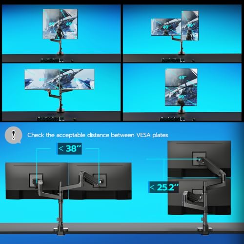 ARES WING Dual Ultrawide Monitor Arm with USB