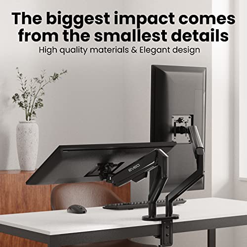 EVEO Adjustable Dual Monitor Mount for 14"-32" Screens