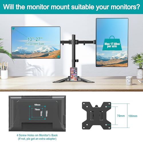 MOUNT PRO Dual Monitor Stand - Full Motion Mount