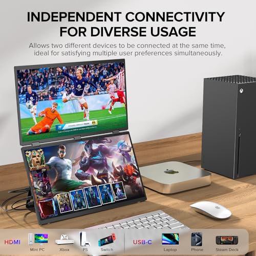 UPERFECT Delta 18.5" 100Hz Portable Dual Monitor