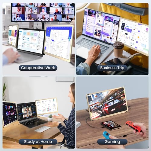 Sharanix 15.6" Portable Triple Laptop Monitor