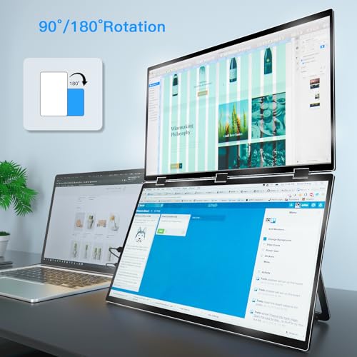 Virzen 18.5" Triple Screen FHD Portable Monitor