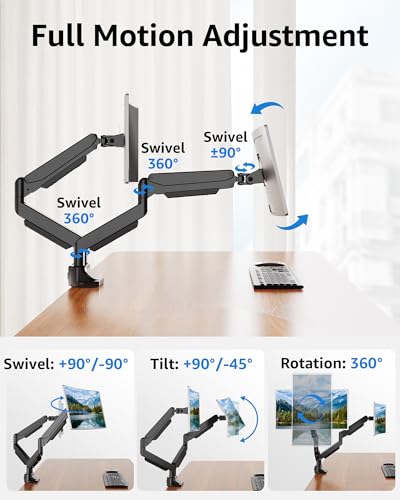 MOUNTUP Heavy-Duty Dual Monitor Desk Mount