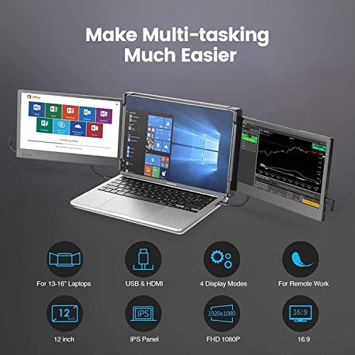 Teamgee Portable 12" Full HD Laptop Monitor