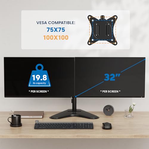 Adjustable Dual Monitor Stand for 2 Screens