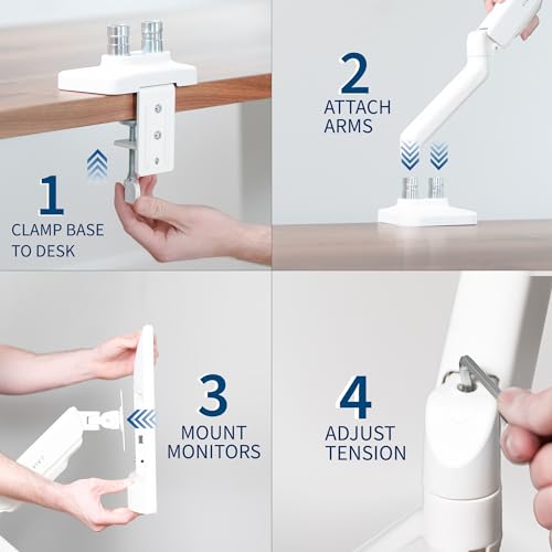 VIVO Dual Monitor Desk Mount, Articulating Arm