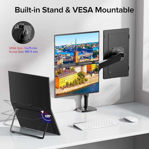 UPERFECT Delta 18.5" 100Hz Portable Dual Monitor