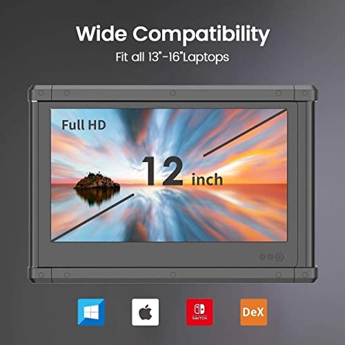 Teamgee Portable 12" Full HD Laptop Monitor