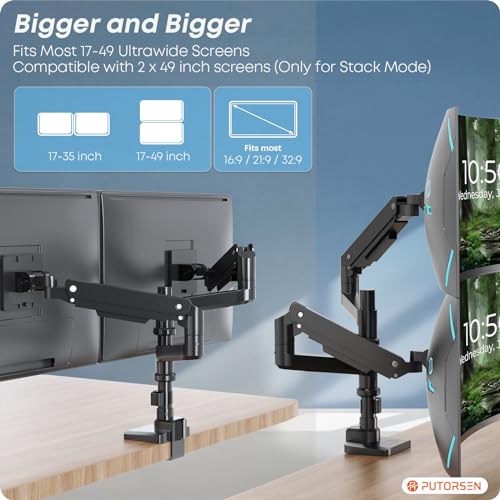 Premium Dual Monitor Arm for Ultrawide Screens
