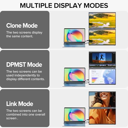 UPERFECT Delta 18.5" 100Hz Portable Dual Monitor