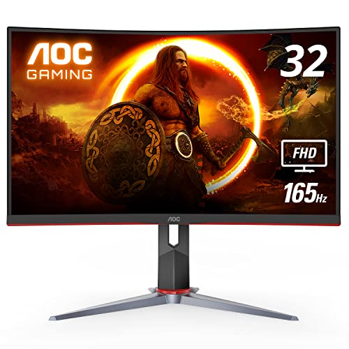AOC C32G2 32" Curved Gaming Monitor 165Hz