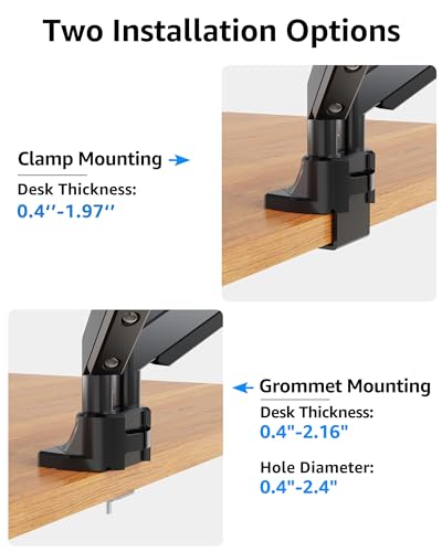 MOUNTUP Heavy-Duty Dual Monitor Desk Mount