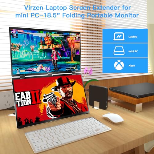 Virzen 18.5" Triple Screen FHD Portable Monitor