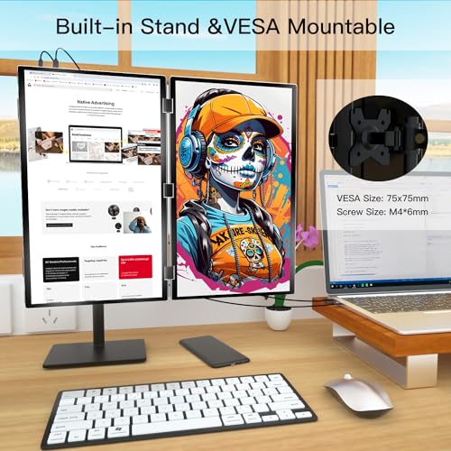 Virzen 18.5" Triple Screen FHD Portable Monitor