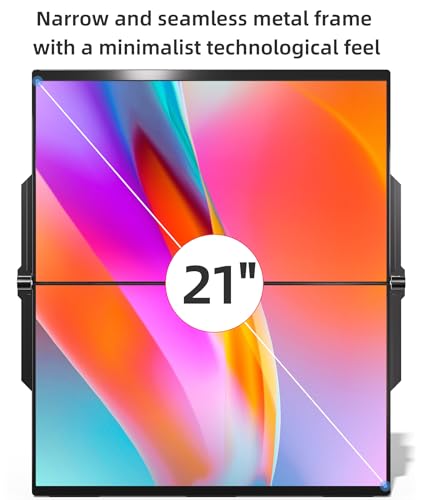 Ingnok 15.6" Dual Folding Monitor with Speakers