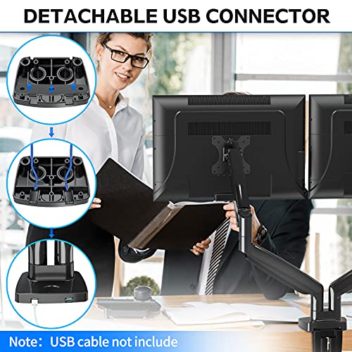 MOUNTUP Dual Monitor Arm for Ultrawide Screens