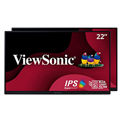 ViewSonic Dual 22" 1080p IPS Monitors Set