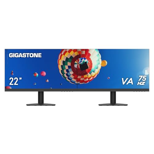 Gigastone 22" Dual VA LED Monitors - 75Hz FHD