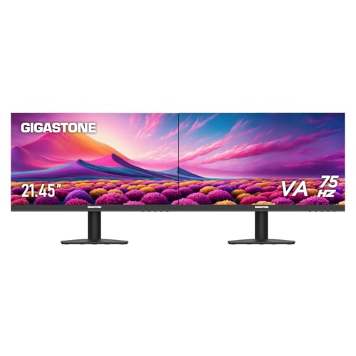 Gigastone Dual 21.45" FHD LED Monitors 75Hz