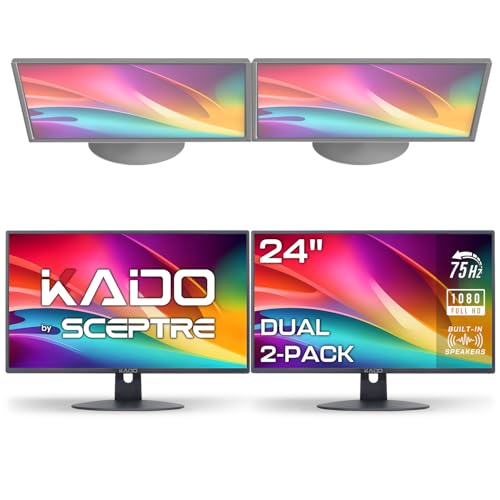 Kado Dual 24" Monitors - 75Hz HDMI Setup