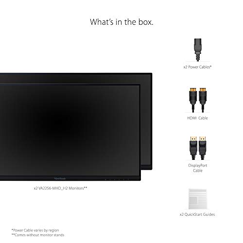 ViewSonic Dual 22" 1080p IPS Monitors Set