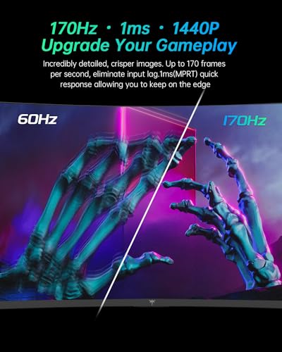 KTC 27" 1440P Curved Gaming Monitor, 170Hz