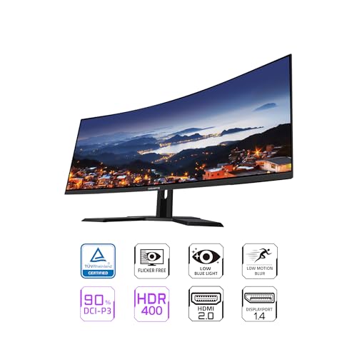 GIGABYTE G34WQC A 34” Curved Gaming Monitor