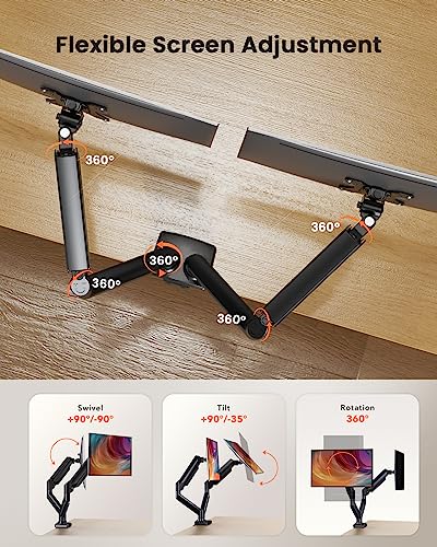 ErGear Dual Monitor Mount with Adjustable Arm