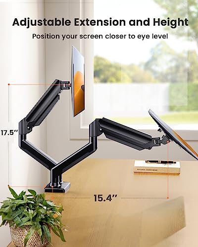 ErGear Dual Monitor Mount with Adjustable Arm