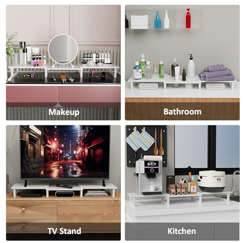 POXAKA Adjustable Dual Monitor Stand Riser 30