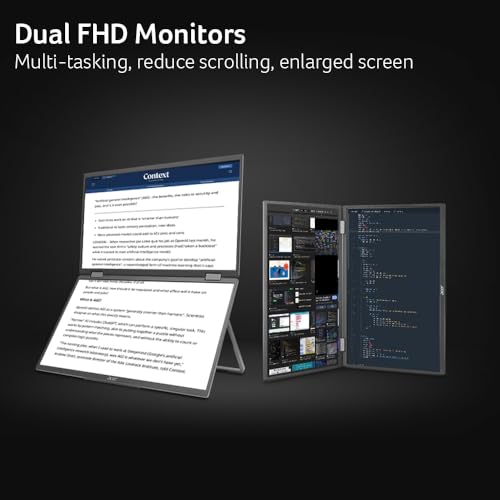 Acer PD163Q 15.6” FHD Dual-Screen Portable Monitor