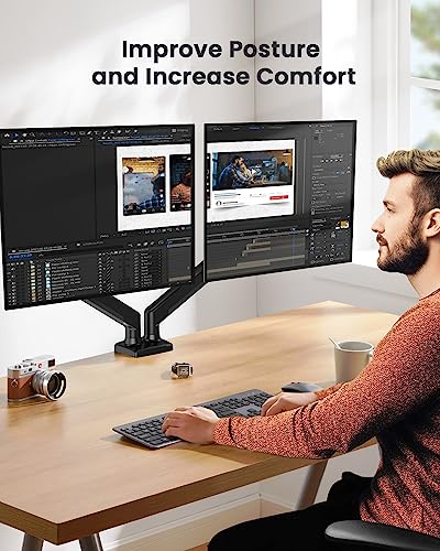 ErGear Dual Monitor Mount with Adjustable Arm