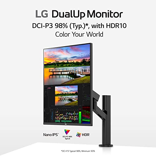LG DualUp Nano IPS 28" Monitor with Ergo Stand