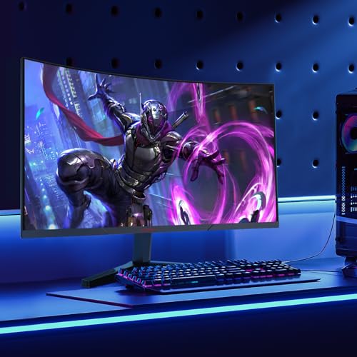 KOORUI 27" Curved WQHD 144Hz Gaming Monitor