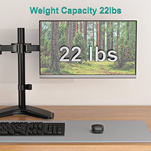 Dual LCD Monitor Desk Mount – Adjustable, Black