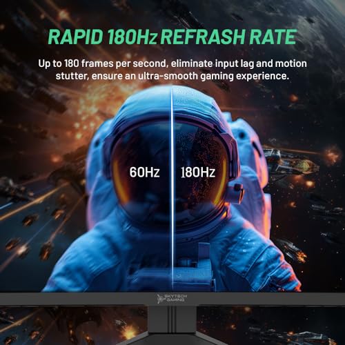 Skytech 27" Curved Gaming Monitor - 180Hz QHD