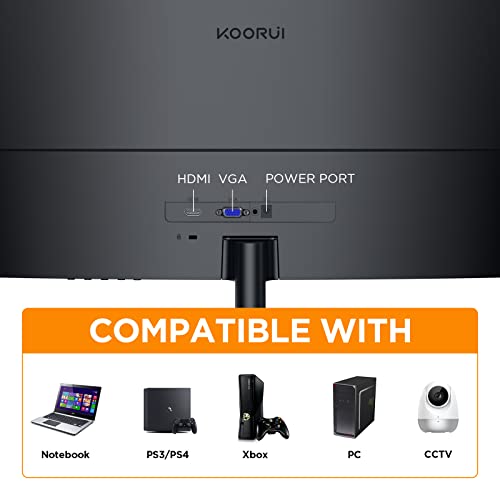 KOORUI 24-Inch Curved Full HD Gaming Monitor