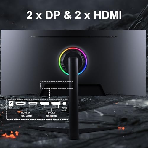 34" Curved WQHD Gaming Monitor with 165Hz Refresh Rate